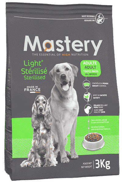 Croquettes Mastery pour chien stérilisé light
