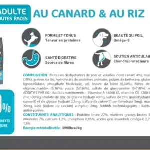 Croquettes Mastery chien canard