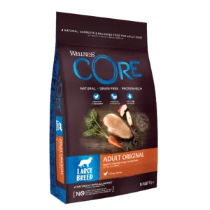 Wellness CORE - Croquettes Original Dinde et Poulet pour Chien Grande Race