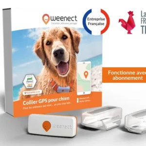 Traceur GPS pour chien - Weenect XS - Blanc | Mini GPS
