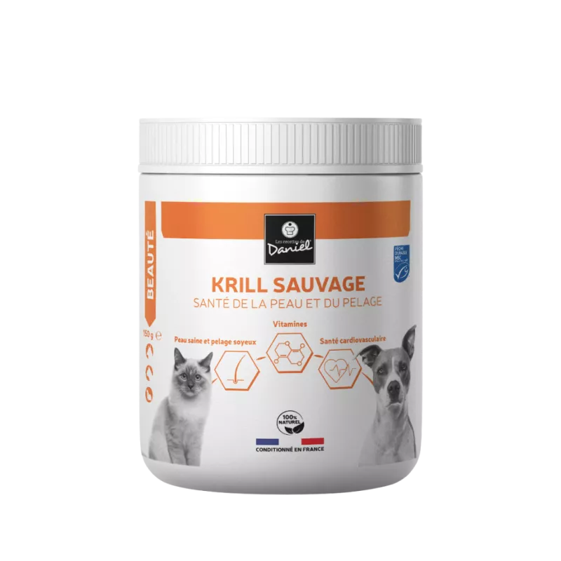 Krill sauvage - santé de la peau et du pelage - 150g