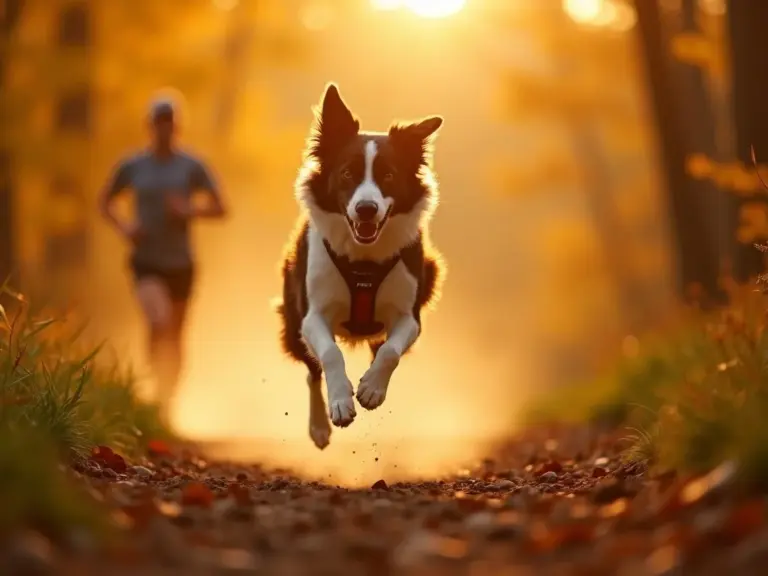 border-collie-canicross-golden-hour-action