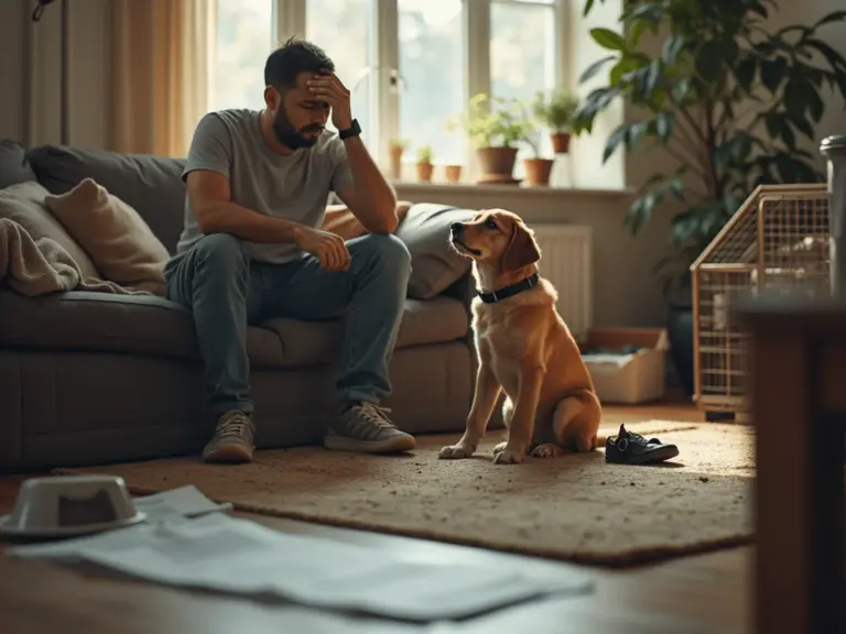 challenges-of-dog-ownership-living-room