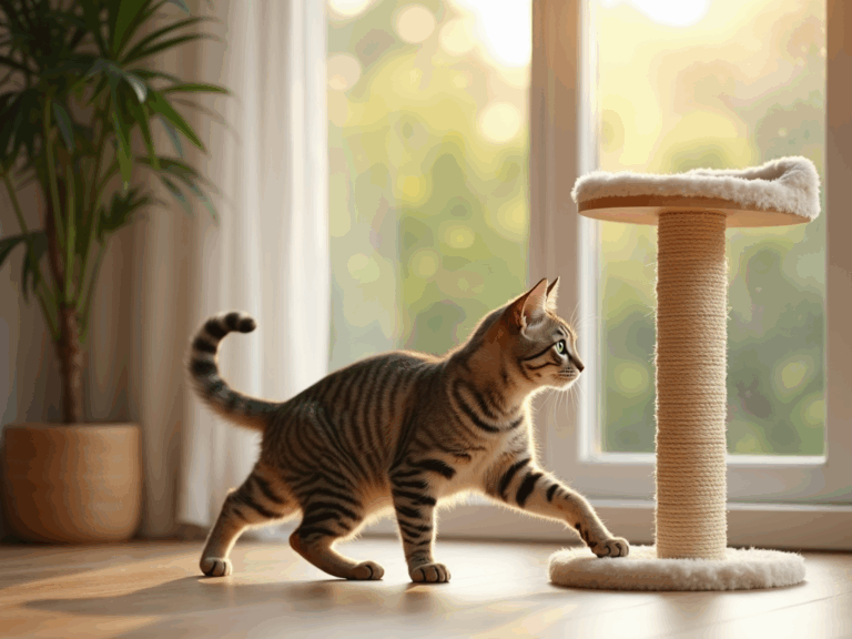 chat-curieux-arbre-chat-illumine