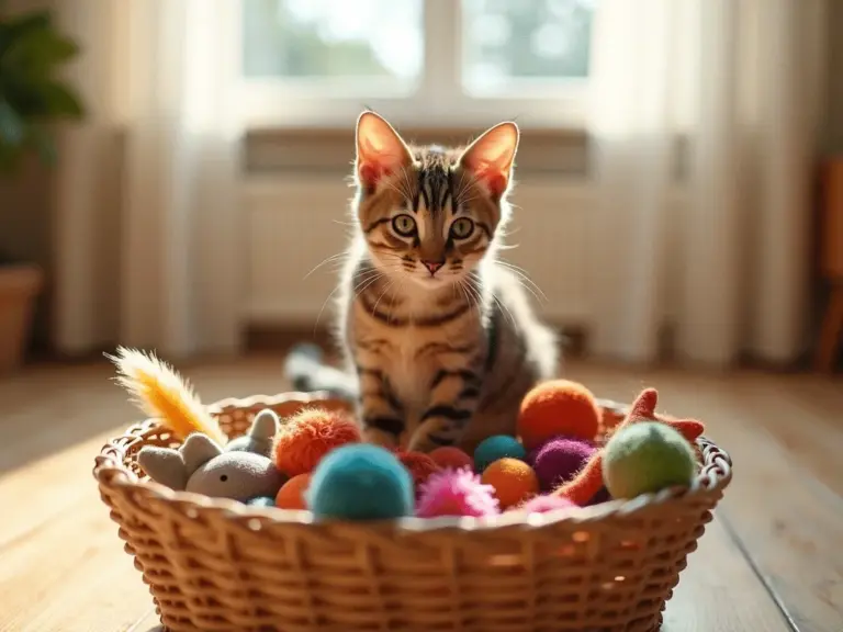 chat-curieux-panier-jouets-lumiere-naturelle