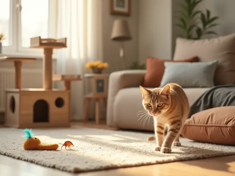 chat-joueur-salon-moderne