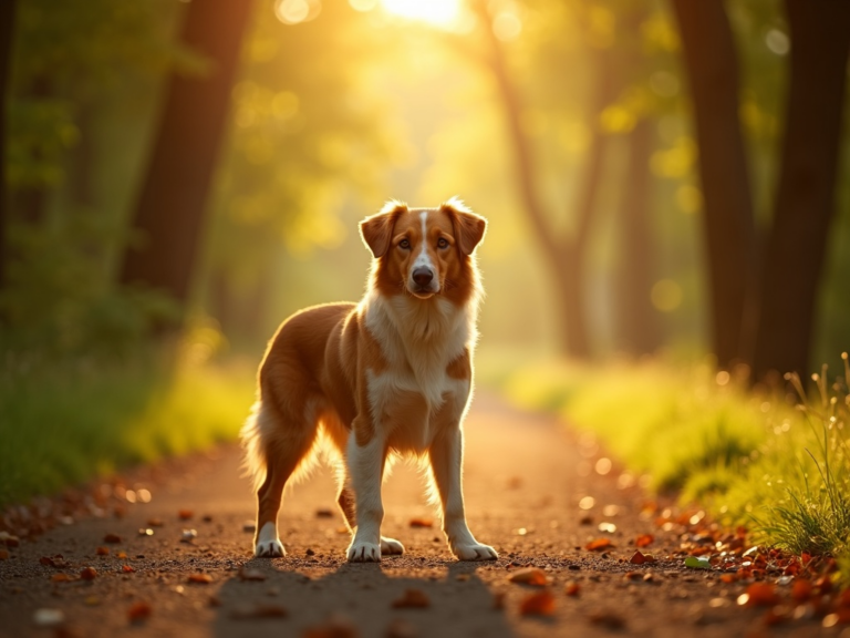 chien-foret-heure-doree