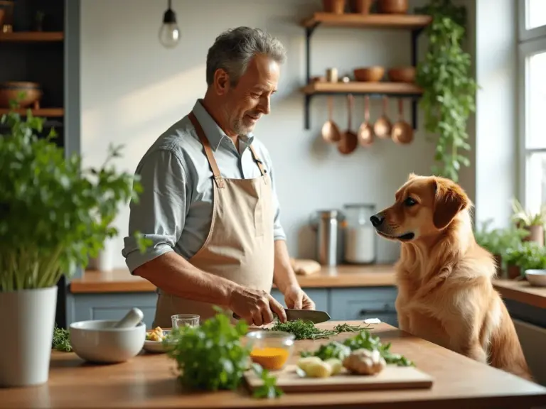 cuisine-naturelle-homme-chop-herbes