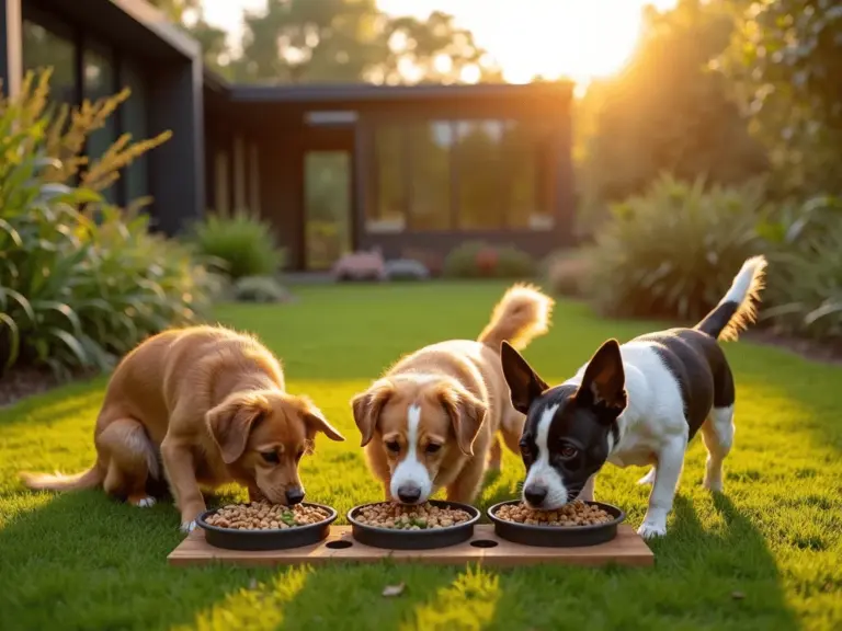 eco-friendly-backyard-dogs-feeding-time