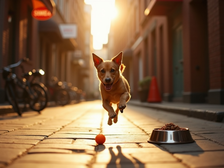 golden-hour-terrier-leap-urban-scene