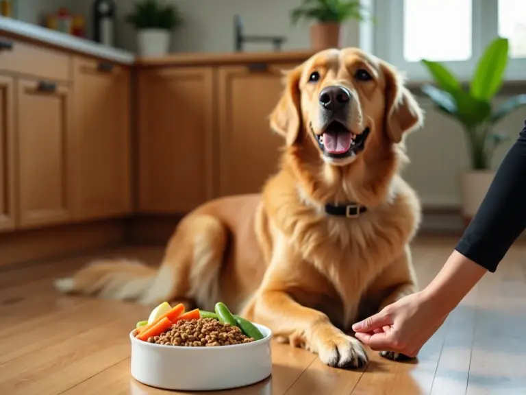 golden-retriever-healthy-food-collar-kitchen