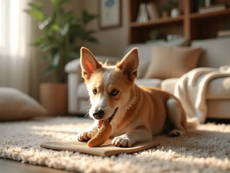 medium-energy-dog-calmly-chewing-toy-living-room