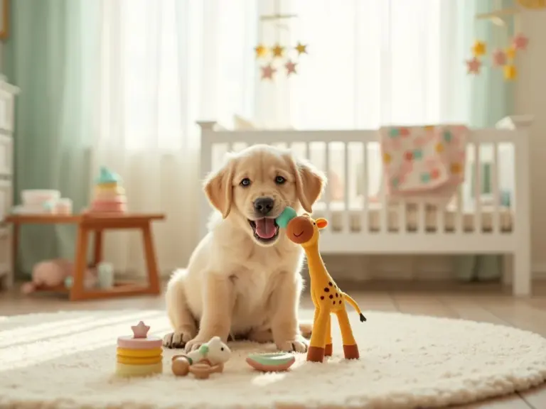 chambre-bebe-chiot-retriever