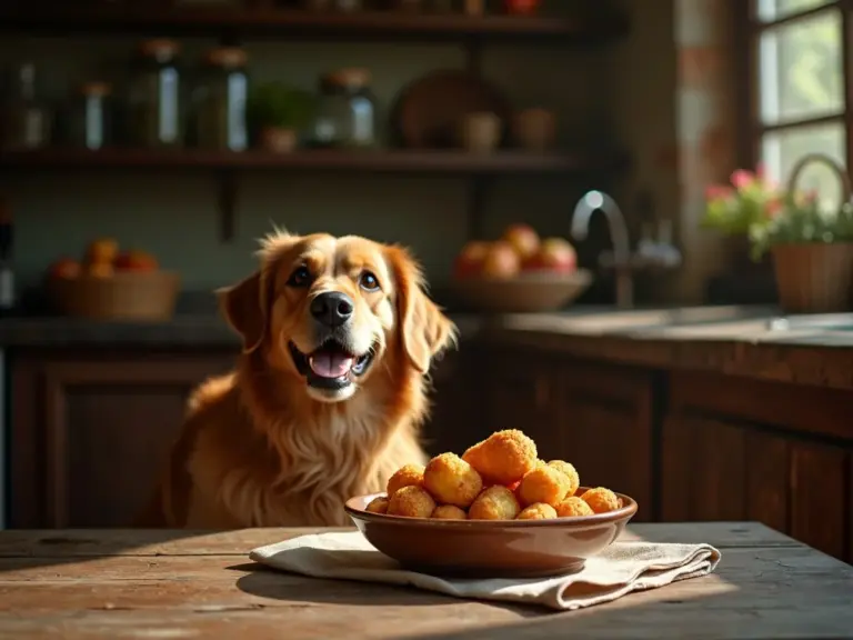 chien-heureux-cuisine-rustique-croquettes