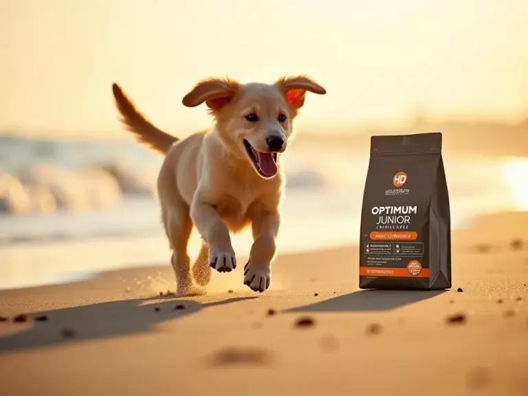 chiot-joyeux-plage-or-heure-hd-optimum-junior-croissance