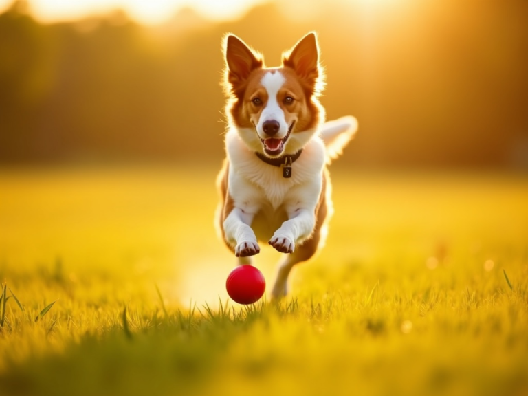 golden-hour-dog-leaping-ball