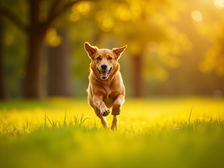 golden-hour-happy-dog-running-park