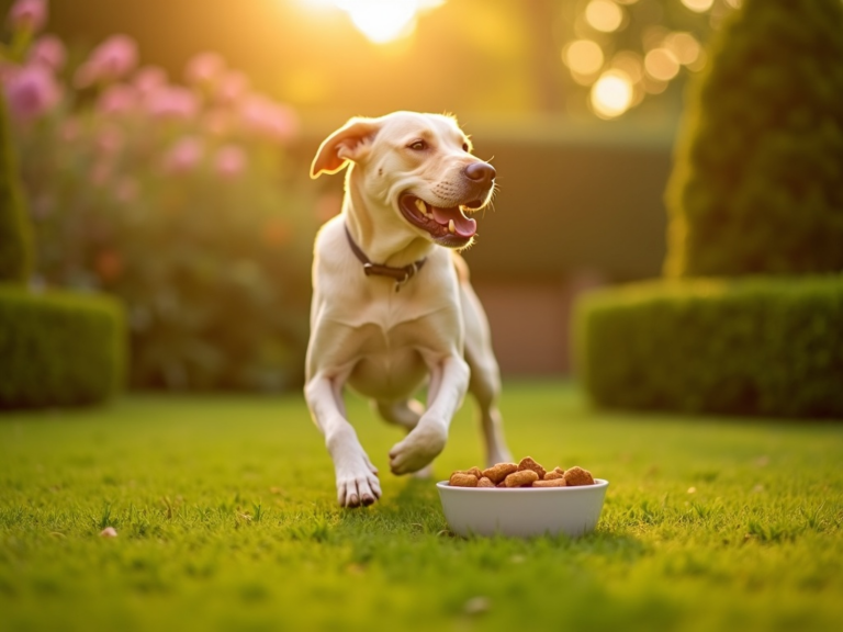 golden-hour-healthy-labrador-playful-garden