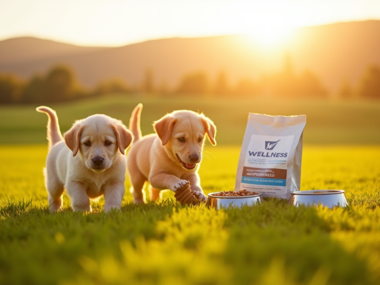 golden-hour-puppies-playing-wellness-core-dog-food