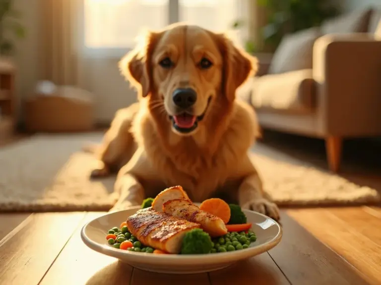 golden-retriever-meal-golden-hour-lighting