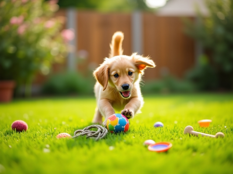 golden-retriever-puppy-playful-garden