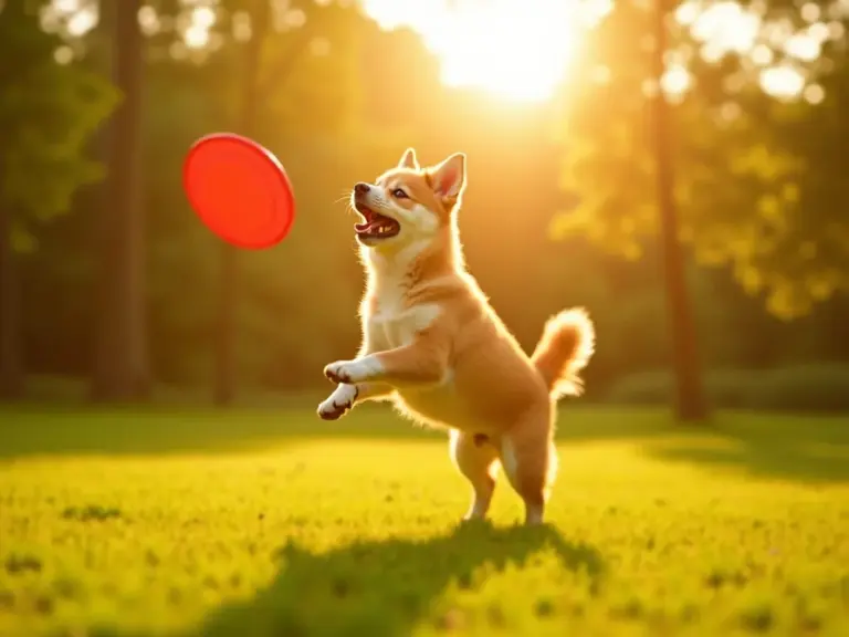 jeune-chien-sautant-frisbee-parc-ensoleille