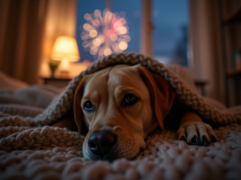 labrador-curieux-nuit-fe-fireworks