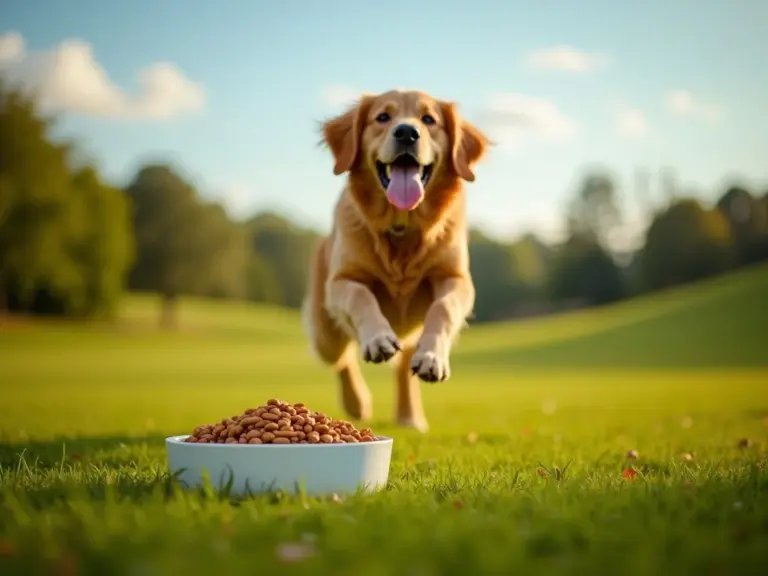 large-breed-dog-jumping-vibrant-grass-vetsaveur-kibble