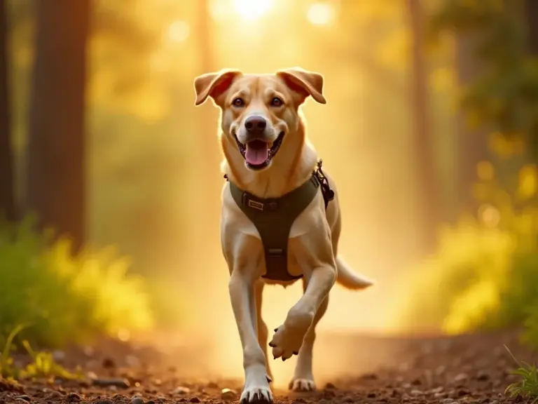 chien-athletique-marche-foret-soleil