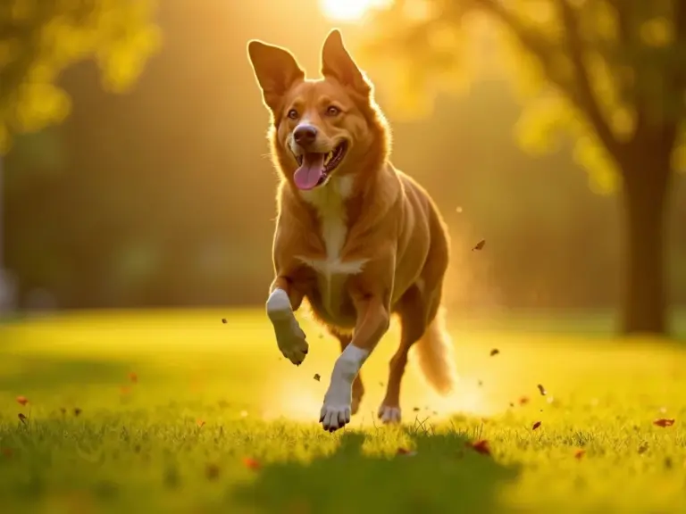 chien-athletique-saut-parc-heure-doree