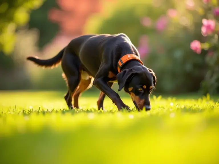 chien-exploration-jardin-collier-weeenect-xs