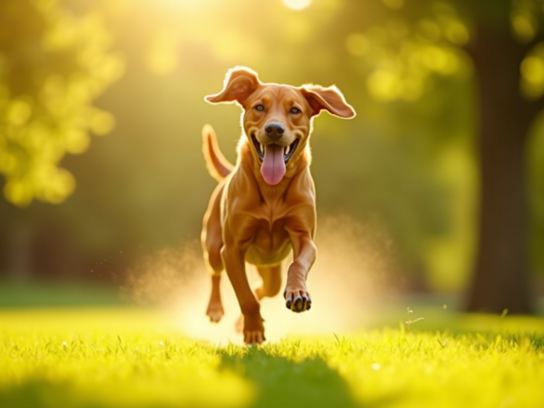 chien-saut-matin-ensoleille