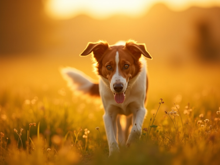 golden-hour-dog-exploring-meadow