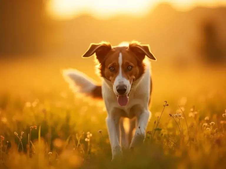 golden-hour-dog-exploring-meadow