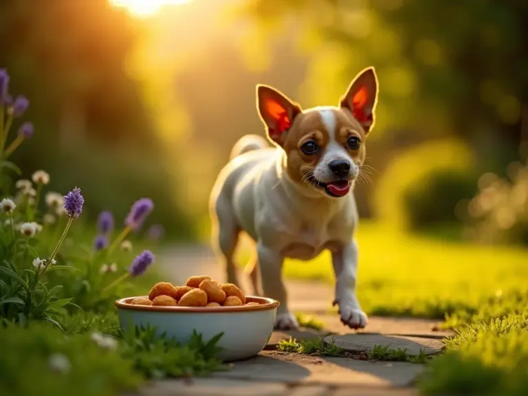 golden-hour-dog-garden-exploration