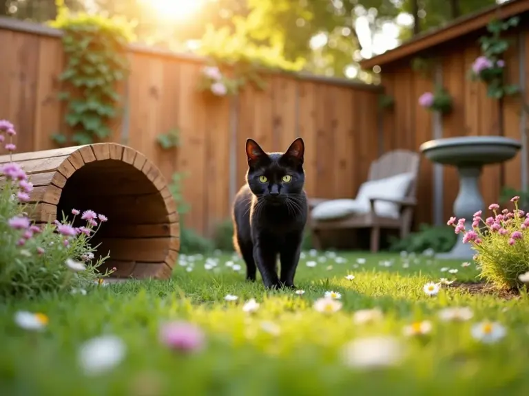 golden-hour-garden-black-cat