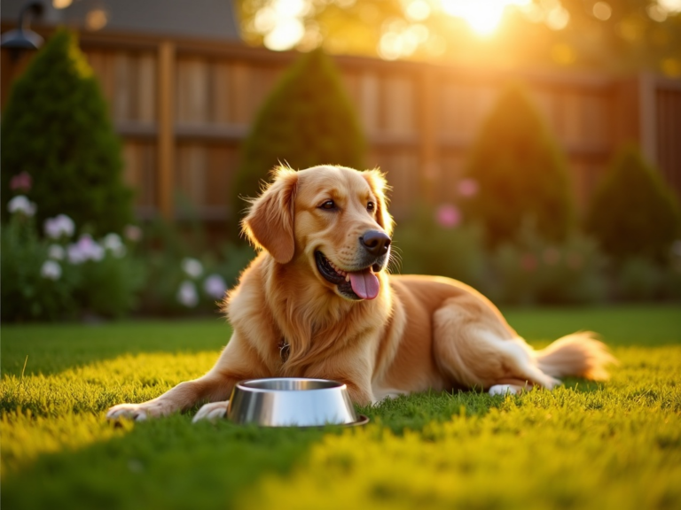 golden-hour-garden-dog-relaxation