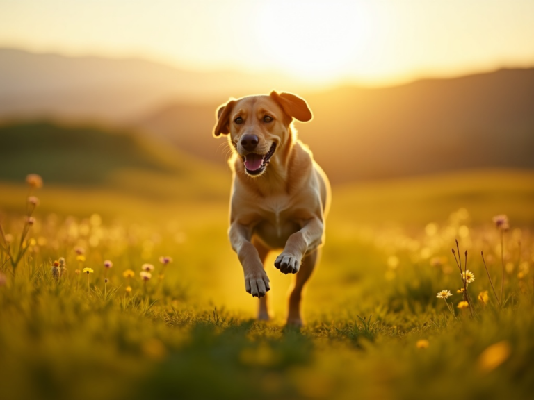 golden-hour-labrador-gallop