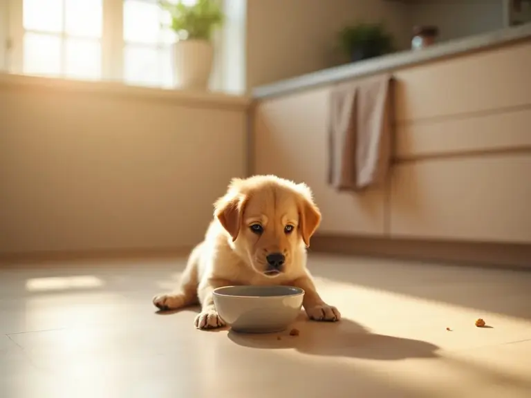 golden-retriever-puppy-kitchen-first-bites
