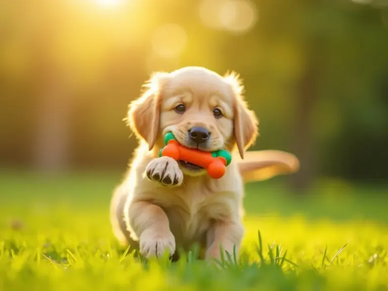 golden-retriever-puppy-playing-outdoors