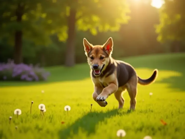 grand-chien-puppy-plein-air-joyeux