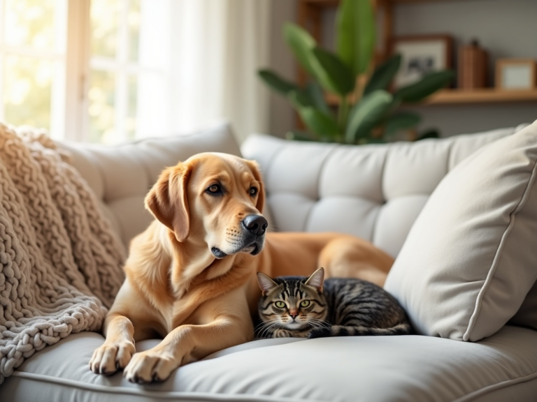 harmonious-cohabitation-living-room-animals