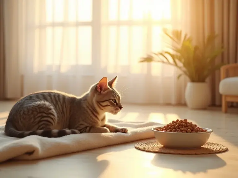 minimallist-living-room-cat-wellness-golden-hour