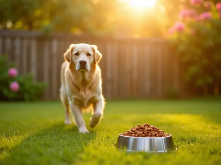retriever-vitalite-kibble-garden-golden-hour