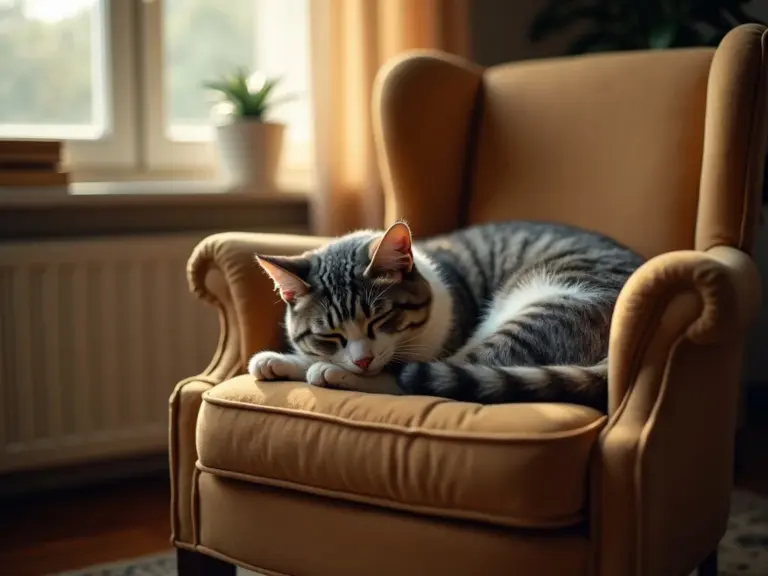 senior-cat-napping-vintage-chair