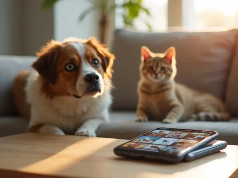smartphone-adoption-pets-living-room