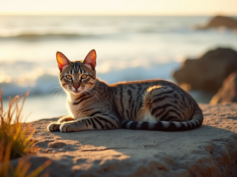 chat-tabby-cote-serein-heure-dor