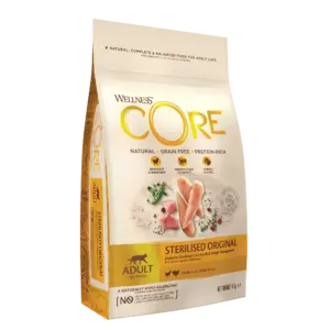 Wellness Core – Croquettes Chat Stérilisé Poulet & Dinde