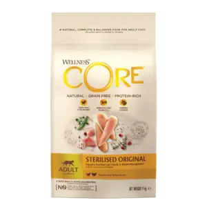 Wellness Core – Croquettes Chat Stérilisé Poulet & Dinde