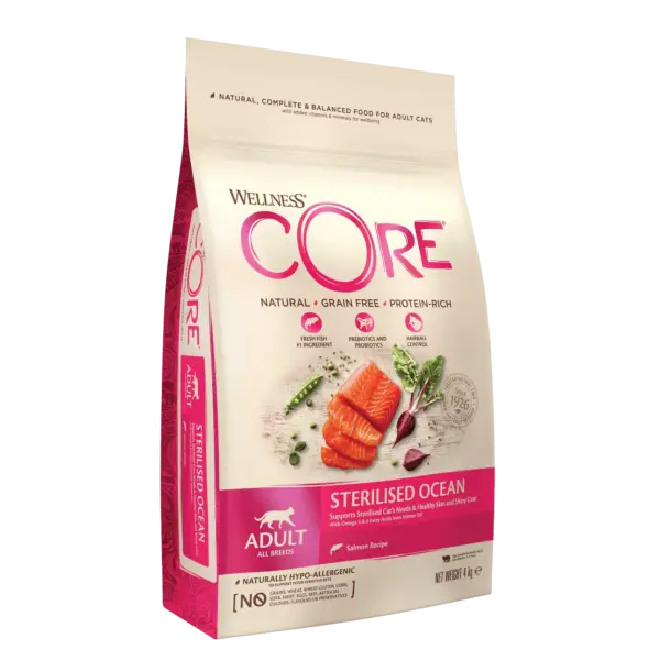 Wellness Core – Croquettes Chat Stérilisé Ocean Saumon
